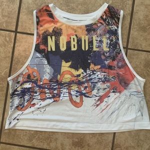 NoBull Project White Artwork Graffiti Tank